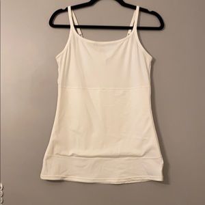 White spandex tank top